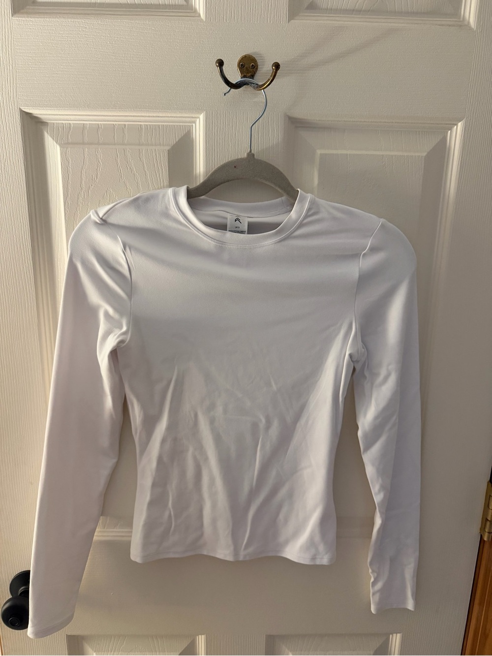 Oner Active White Long-Sleeve Crewneck Performance Top